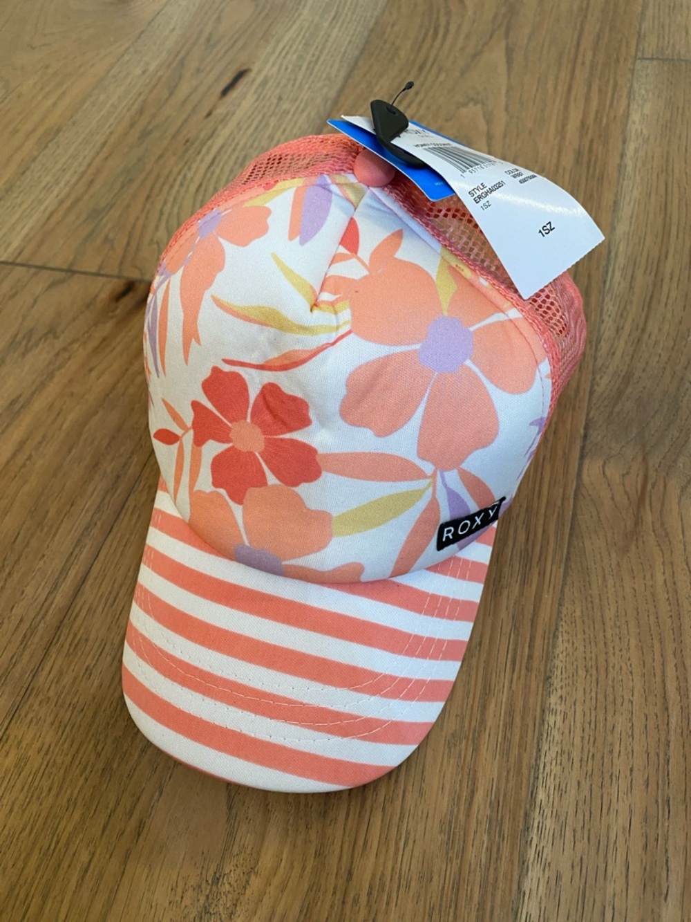 Roxy Coral Floral Mesh Trucker Hat